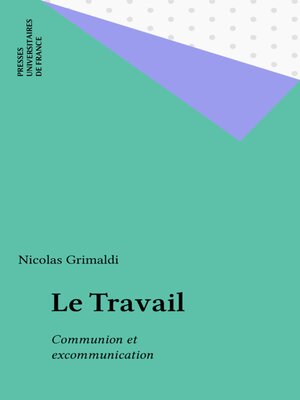 cover image of Le Travail